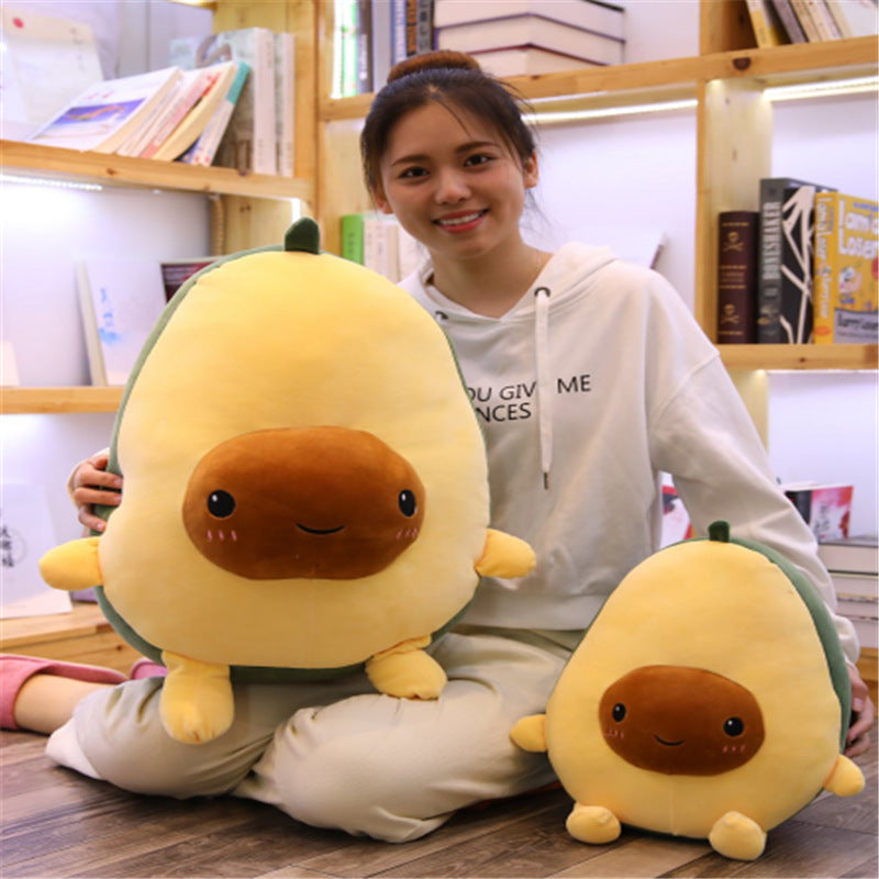 Cute Cartoon Fruit Avocado Doll Plush Toy Avocado Pillow Doll Doll