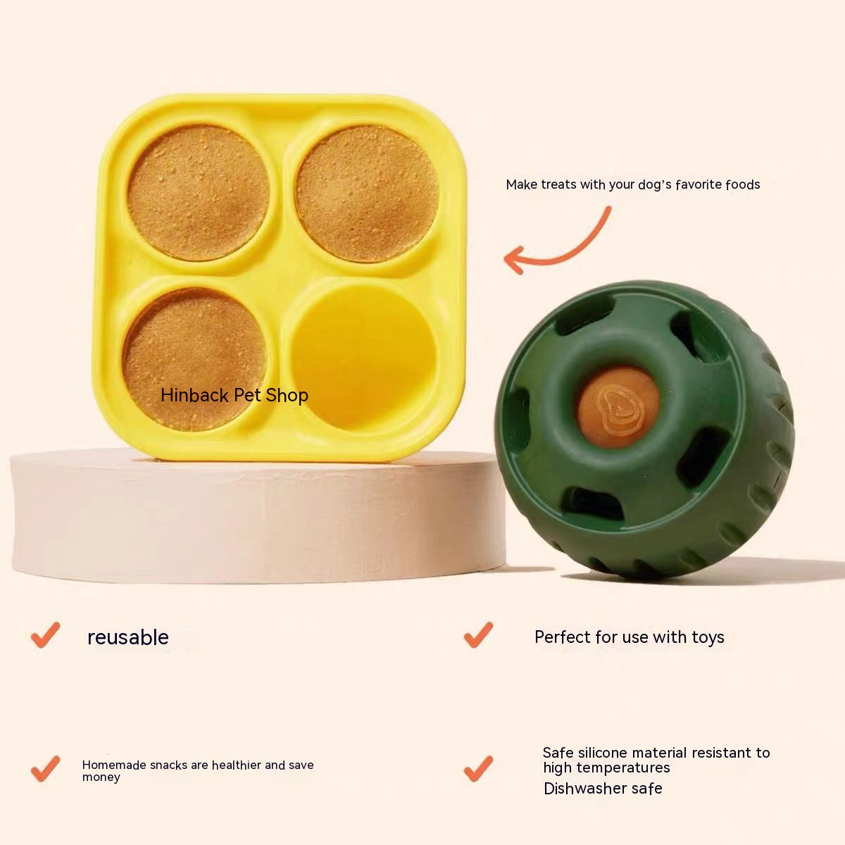 Dog Treat Ball - Interactive Food Dispensing Toy for Dogs