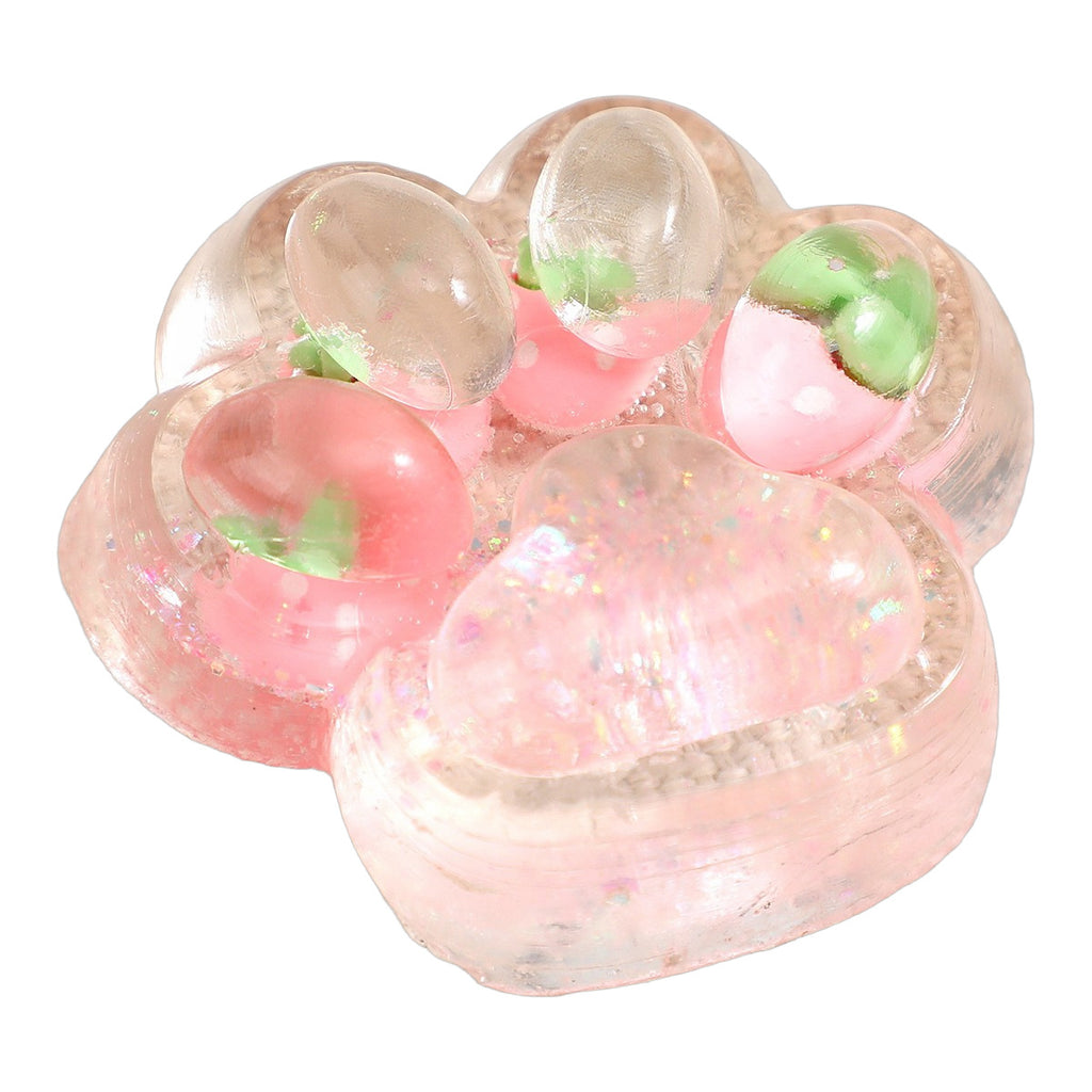 Decompression Cute Cat Paw Ice Cube Compressable Musical Toy