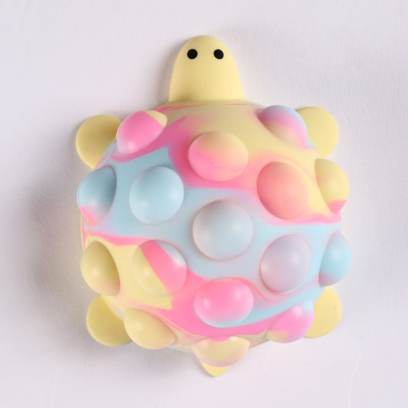 3D Stress Relief Ball Silicone Decompression Toy Turtle Decompression Vent Ball Children's Educational Toys Squeezing Toy