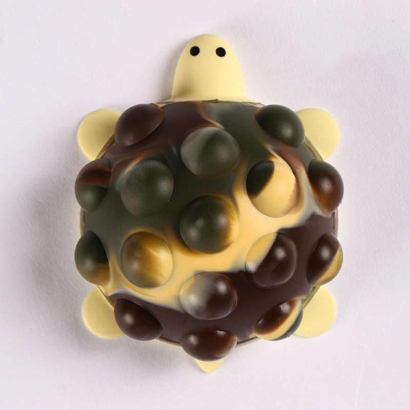 3D Stress Relief Ball Silicone Decompression Toy Turtle Decompression Vent Ball Children's Educational Toys Squeezing Toy