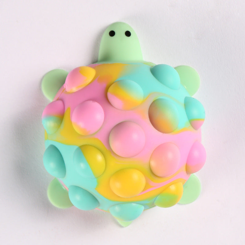 3D Stress Relief Ball Silicone Decompression Toy Turtle Decompression Vent Ball Children's Educational Toys Squeezing Toy