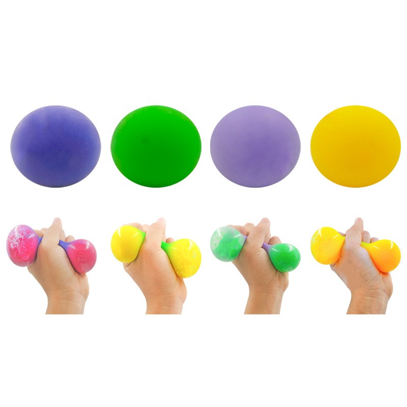 Stress Relief Ball Squeezing Toy TPR Soft Rubber Slow Rebound Vent Ball