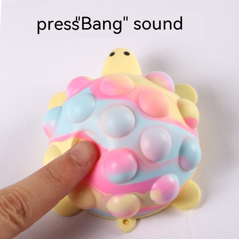 3D Stress Relief Ball Silicone Decompression Toy Turtle Decompression Vent Ball Children's Educational Toys Squeezing Toy